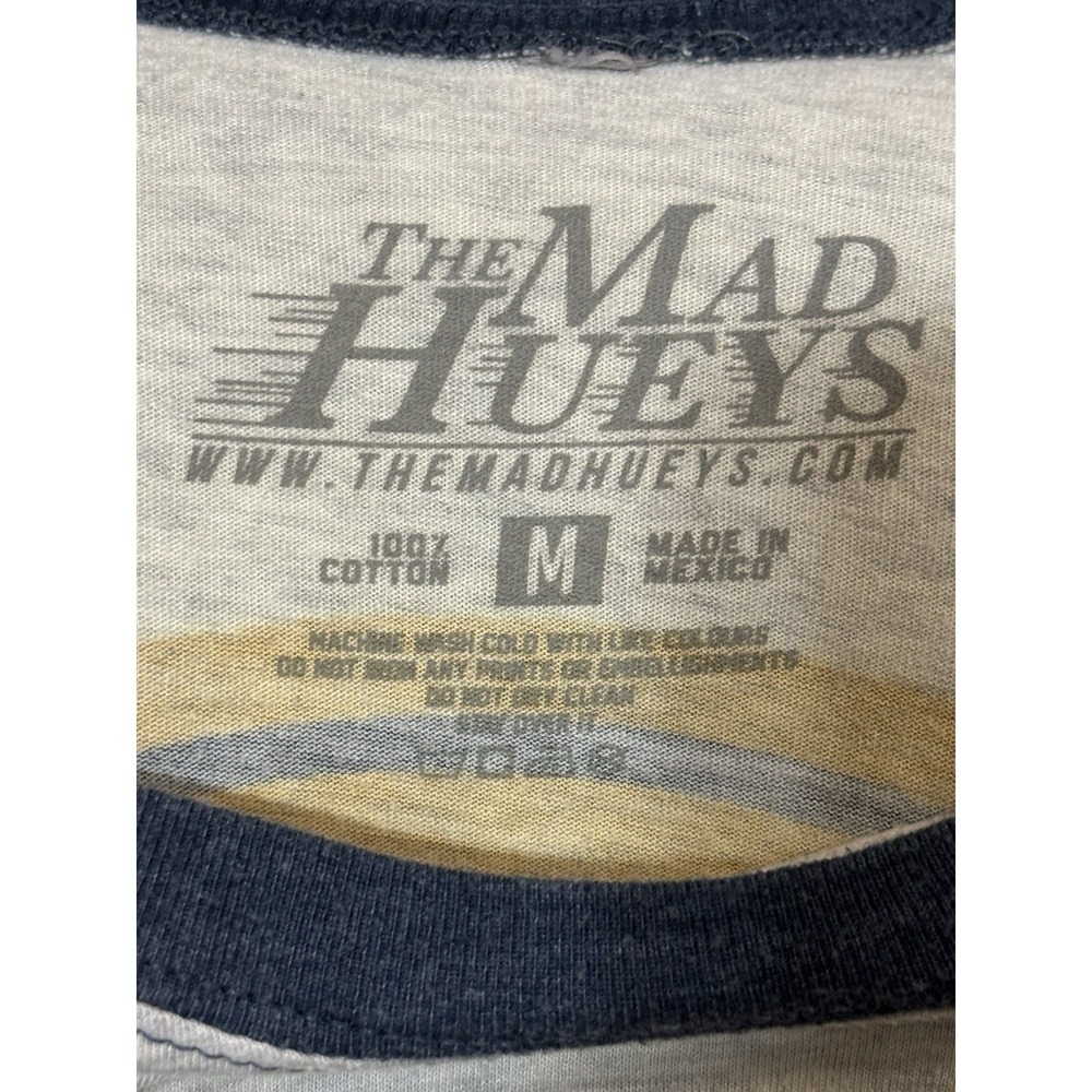 The Mad Hueys Raglan Tee • Surf Fishing Graphic • Men's M - Picture 4 of 4